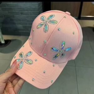 Rhinestone Face Cap